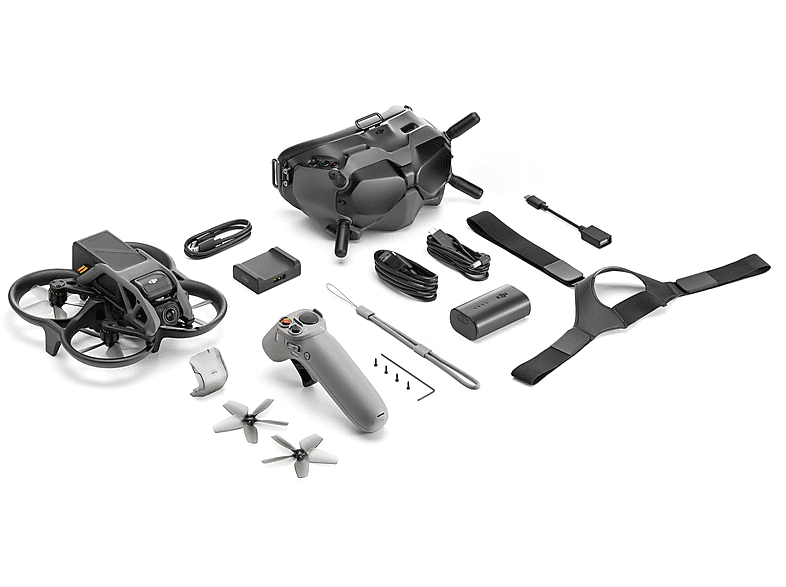 Drone - DJI Avata Fly Smart Combo (DJI FPV Goggles V2), 48,0 megapixel, 18 min, Negro