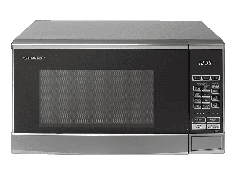 Microondas - Sharp R270S, 800 W, 10 potencia, 20 l, Plata