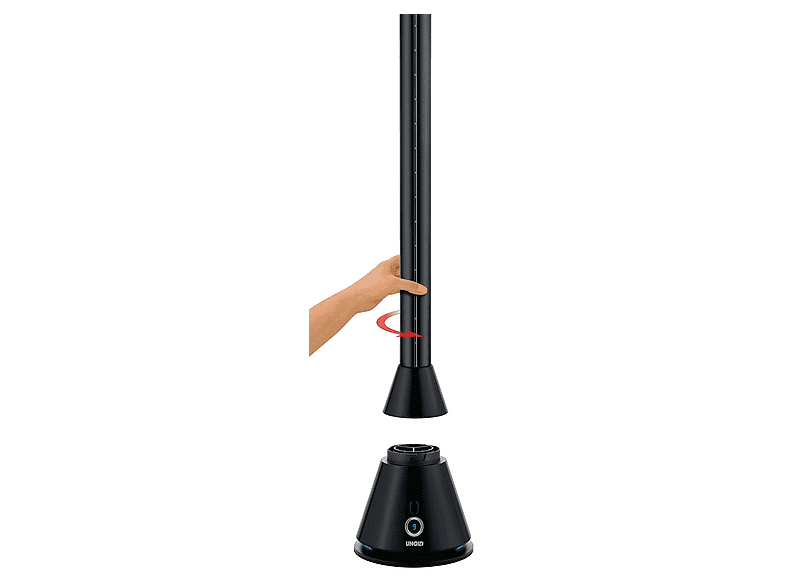 Ventilador de torre - Unold 86865, 26 W, 3 velocidades, Negro