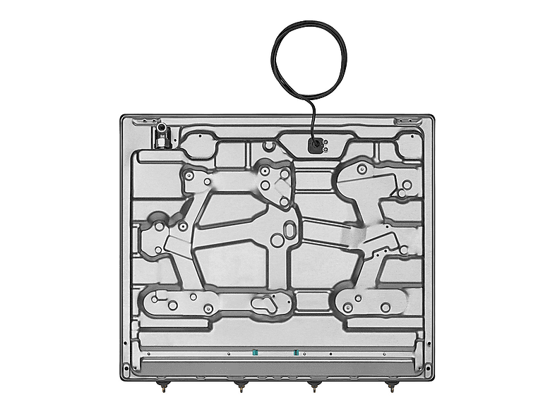 Placa de gas - Smeg 8017709233341, 4 zonas, Gas Natural, Gas Butano, Gas Propano, 59,5 cm, Inox