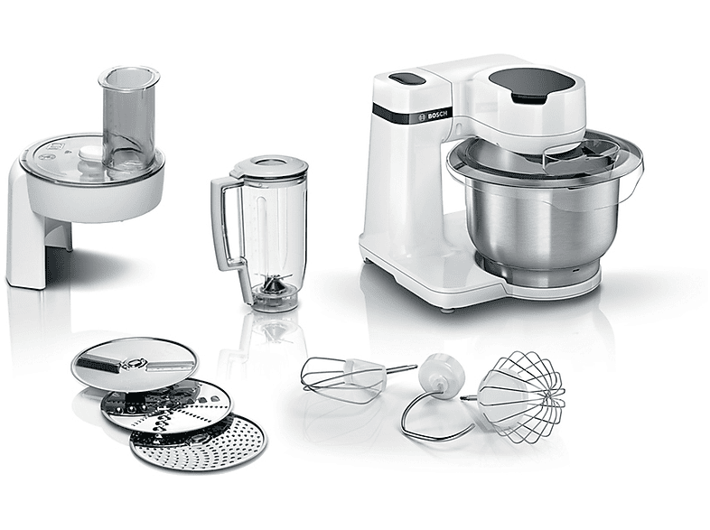 Robot de cocina - Bosch MUMS2EW20, 700 W, Blanco