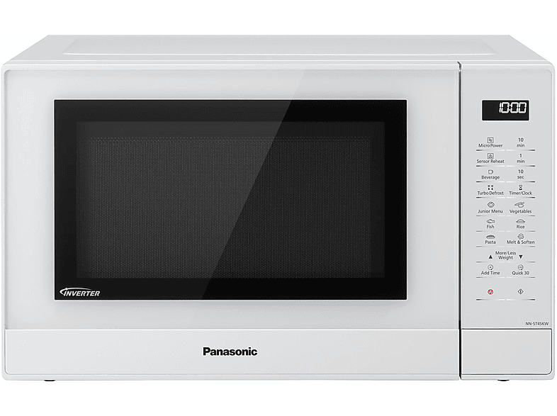 Microondas libre instalación - Panasonic NN-ST45KWEPG, 2400 W, 7 potencia, 32 l, Blanco