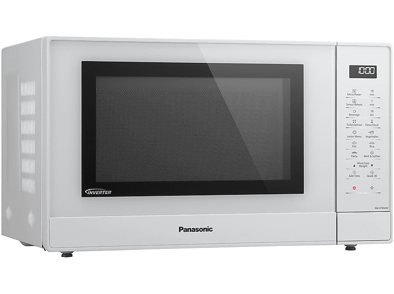 Microondas libre instalación - Panasonic NN-ST45KWEPG, 2400 W, 7 potencia, 32 l, Blanco