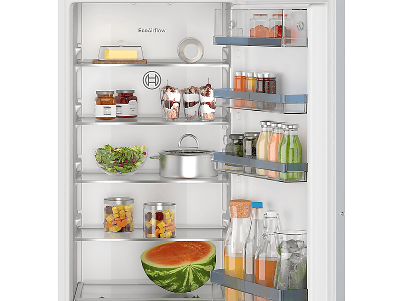 Frigorífico una puerta - Bosch Frigorifico Integrable 1P Bosch KIR41VFE0, Estático refrigerador, Altura 1221 mm, Capacidad 204 l, Blanco