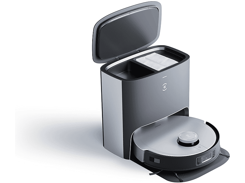 Robot aspirador - Ecovacs DEEBOT X1 PLUS, 45 W, Potencia de succión 5 kPa, Depósito 0,4 l, Autonomía 4 h y 20 min, Negro
