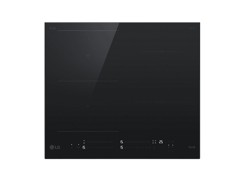 Placa inducción - LG CBIZ2435B, 4 zona(s) zonas, 59 cm, Cristal Negro