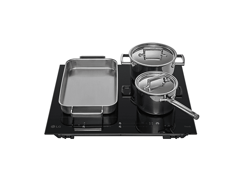 Placa inducción - LG CBIZ2435B, 4 zona(s) zonas, 59 cm, Cristal Negro