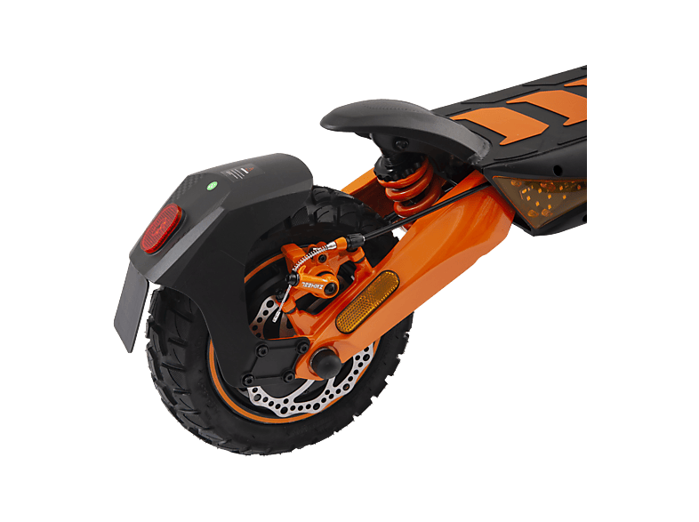 Patinete eléctrico - Zwheel Zcougar Plus, Pot. máx. 1600 W, Carga máx. 120 kg, 70 km autonomía, 20000 mAh, Negro