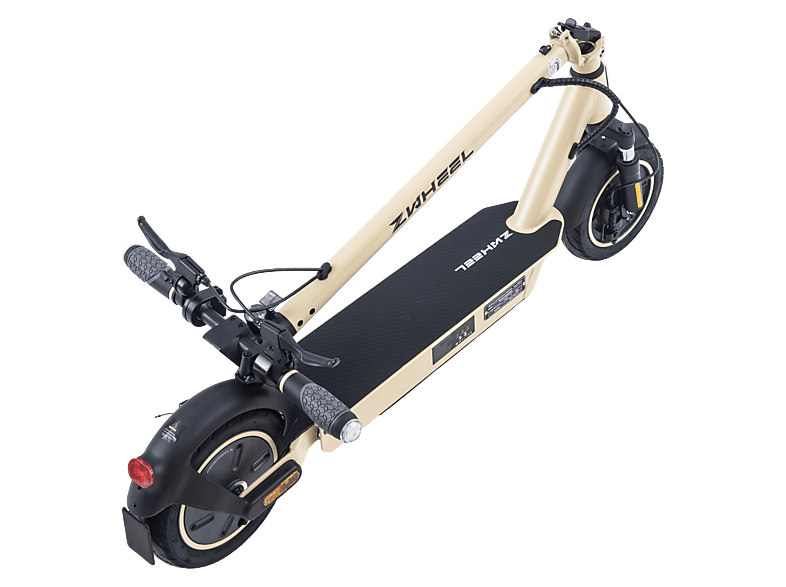 Patinete eléctrico - Zwheel ZFox Max Autumn Sunrise Homologado DGT, Pot. máx. 800 W, Carga máx. 100 kg, 50 km autonomía, 15000 mAh, Amarillo | Ocre