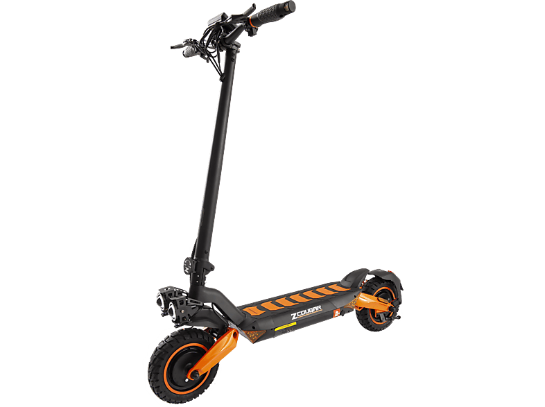 Patinete eléctrico - Zwheel ZCougar Duo, Pot. máx. 2000 W, Carga máx. 120 kg, 70 km autonomía, 20000 mAh, Negro