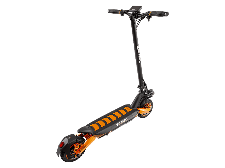 Patinete eléctrico - Zwheel ZCougar Duo, Pot. máx. 2000 W, Carga máx. 120 kg, 70 km autonomía, 20000 mAh, Negro