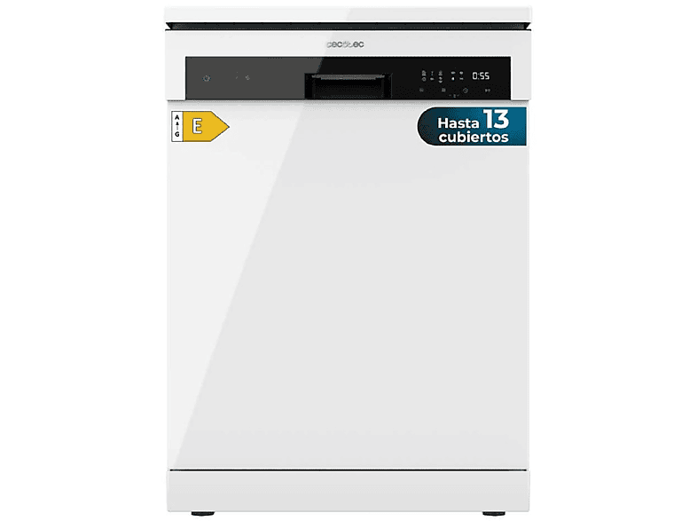 Lavavajillas libre instalación 60 cm - Cecotec 2772 LAVAVAJILLAS BOLERO AGUAZERO 6100 E, 12 servicios, 6 programas, 60 cm, Blanco