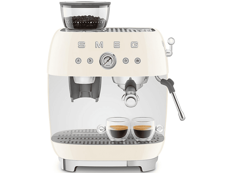 Cafetera express - Smeg EGF03CREU, 15 bar, 1650 W, 2 tazas, Inox