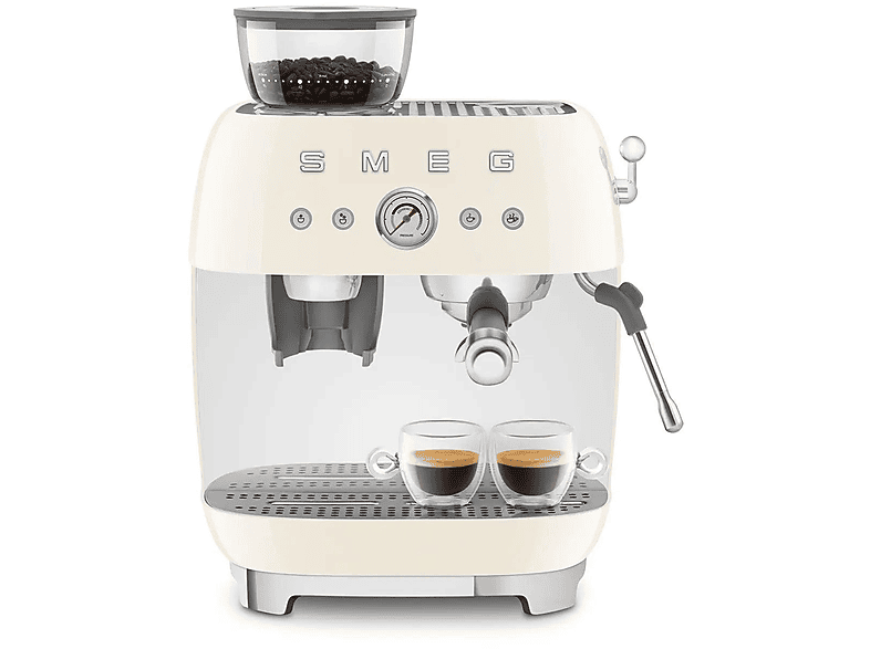 Cafetera express - Smeg EGF03CREU, 15 bar, 1650 W, 2 tazas, Inox