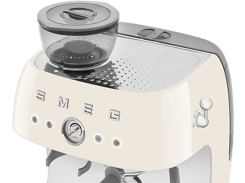 Cafetera express - Smeg EGF03CREU, 15 bar, 1650 W, 2 tazas, Inox