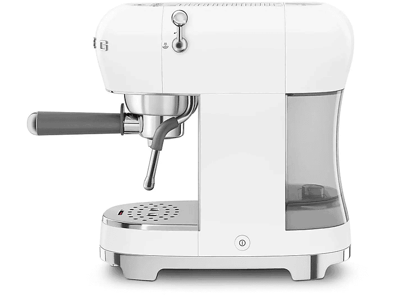 Cafetera express - Smeg ECF02WHEU BLANCO, 15 bar, 1350 W, 2 tazas