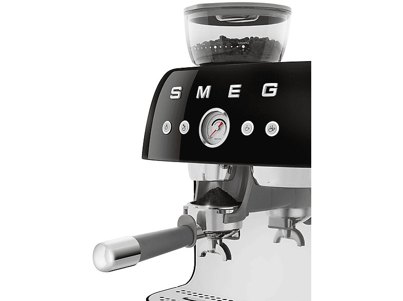 Cafetera express - Smeg EGF03BLEU NEGRO, 15 bar, 1650 W, 2 tazas
