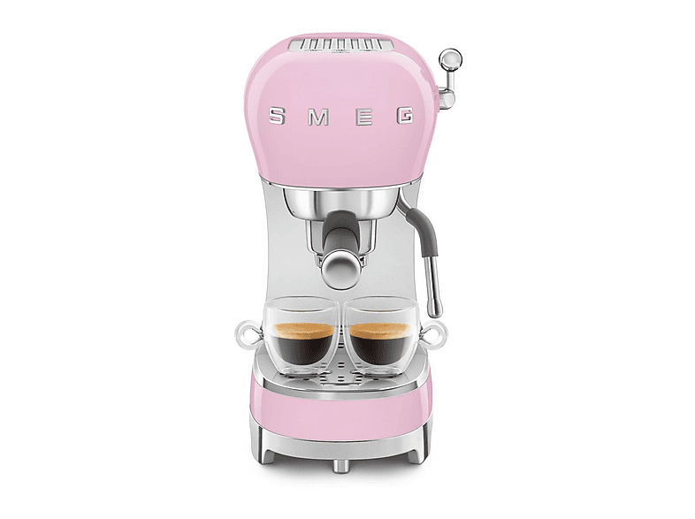 Cafetera express - Smeg ECF02PKEU, 15 bar, 1350 W, 2 tazas, Inox