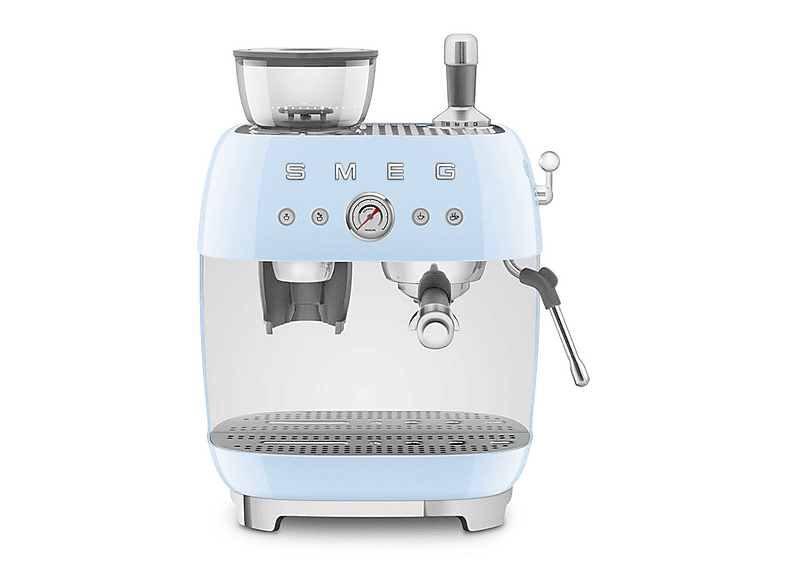 Cafetera express - Smeg EGF03PBEU AZUL, 15 bar, 1650 W, 2 tazas