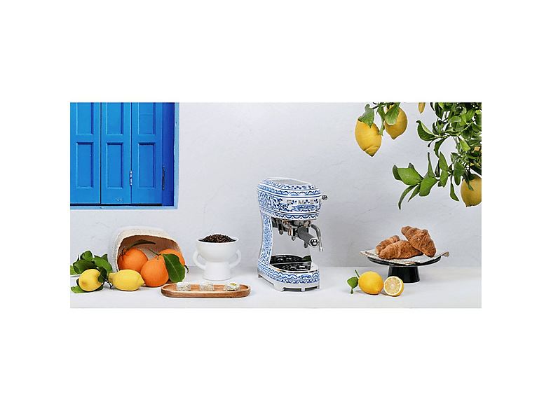 Cafetera express - Smeg 112571699, 15 bar, 1350 W, 2 tazas, Inox