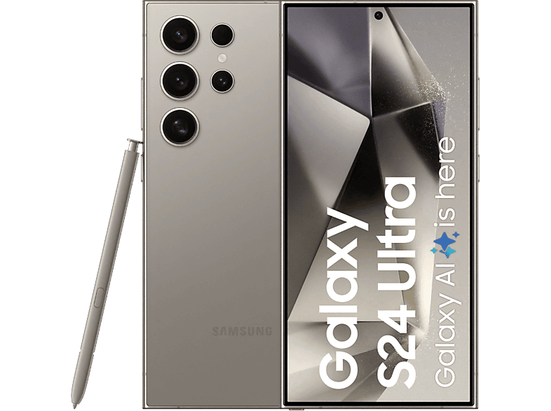 Smartphone - Samsung GALAXY S24 ULTRA 6.8P/5G/8N/12+512GB/G, Gris, Titanio, Móvil Android, 12 GB RAM, 6,8 " Dynamic AMOLED 2X, Gorilla Glass, 120 Hz