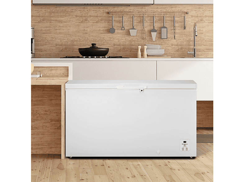 Congelador horizontal - Hisense FT546D4AWLYE, 420 l, 85,5 cm, Blanco