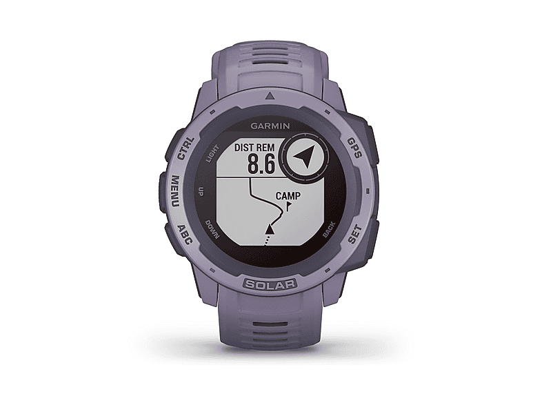 Smartwatch - Garmin INSTINCT SOLAR CORAL, Fibre Reinforced Plastic (FRP), Púrpura