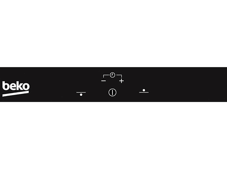 Placa de inducción - Beko HDMI 32400 DTX, 2 zonas, 300 mm, Negro