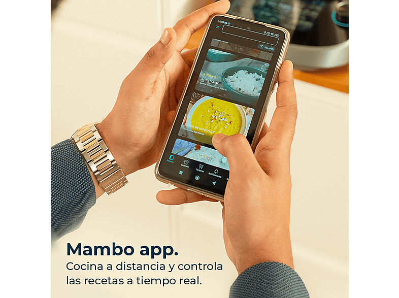Robot de cocina - Cecotec 4701 MAMBO COOKING UNIQUE, 1600 W, 4,5 l, Negro