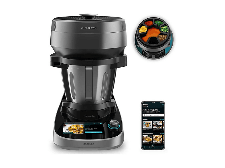 Robot de cocina - Cecotec 4700 MAMBO COOKING VICTORY, 1700 W, 4,5 l, Inox
