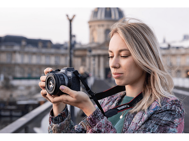 Cámara EVIL - Canon EOS R8+RF 24-50MM F4.5-6.3 IS STM, 25,6 megapixel, CMOS, 4K 3840p, Negro