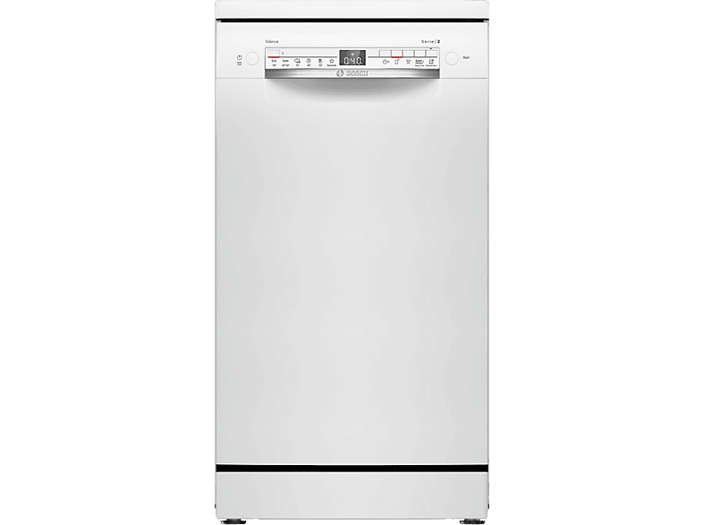 Lavavajillas libre instalación 45 cm - Bosch SPS2HKW58E, 10,0 servicios, 6,0 programas, 45 cm, Blanco