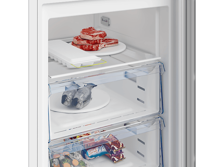 Congelador vertical - Beko B3RFNE274W, 271 l, 151,5 cm, Blanco
