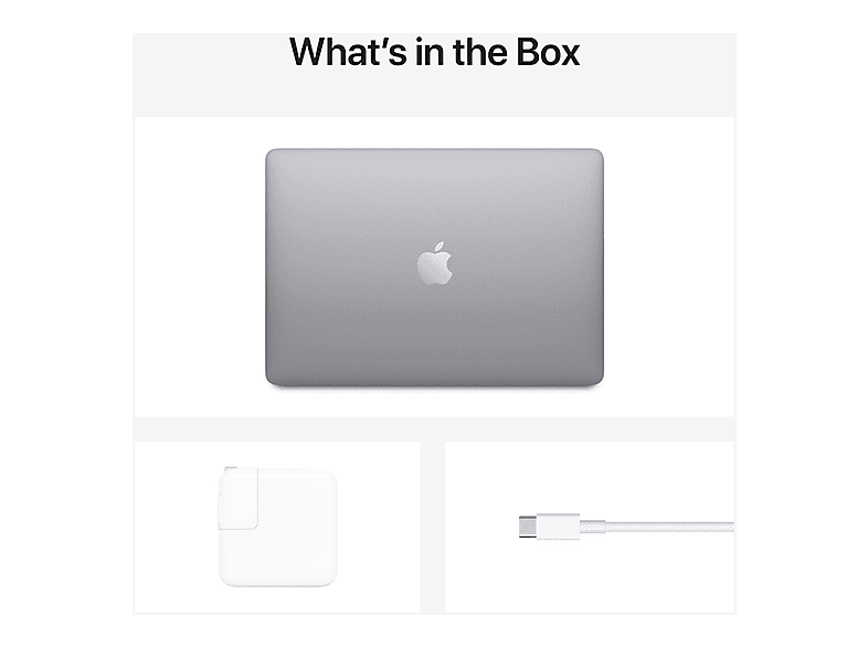 Portátil - Apple MacBook Air, 13,3 " Retina, Apple M, M1, 8 GB RAM, 256 GB SSD, macOS, Gris