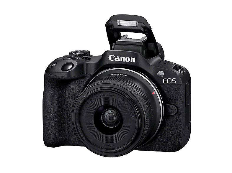 Cámara digital - Canon EOS R50, Black + RF-S 18-45 IS STM + RF-S 55-210mm F5-7.1 IS STM Kit, 25,5 megapixel, CMOS, Full HD 1080p, Negro