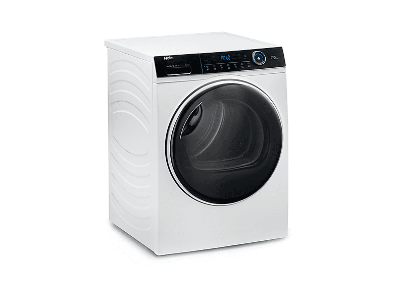 Secadora bomba de calor - Haier HD100-A2979N-S, Bomba de calor, 10 kg, 14 programas, Blanco