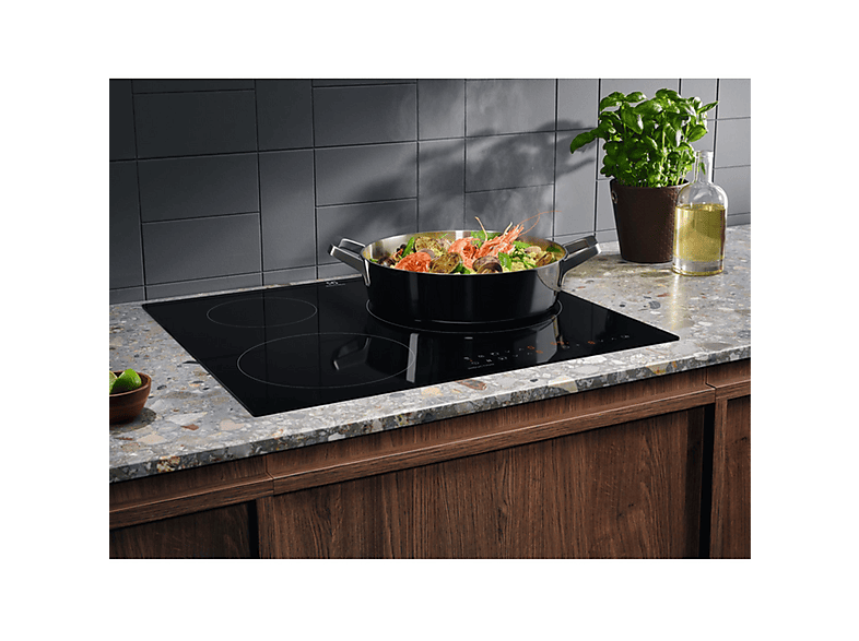 Placa de inducción - Electrolux LIT60336C, 3 zonas, 590 mm, Negro