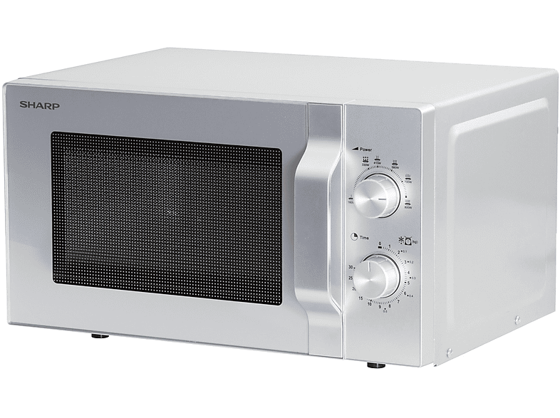 Microondas libre instalación - Sharp R204S, 800 W, 20 l, Plata