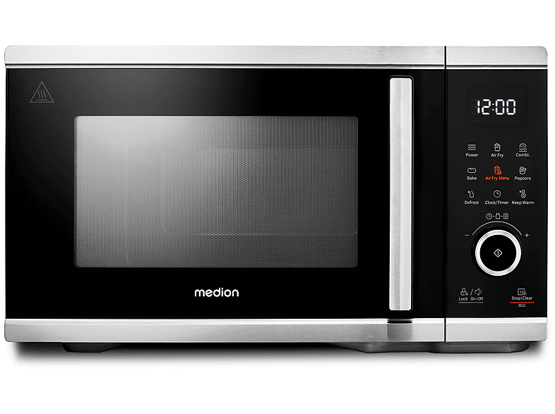 Microondas libre instalación - Medion AKLBB1794497094, 900 W, 25 l, Inox