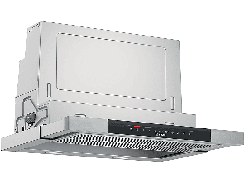 Campana telescopica - Bosch DFS067K51, 5 velocidades, 717 m³/h, 598 mm, Acero inoxidable
