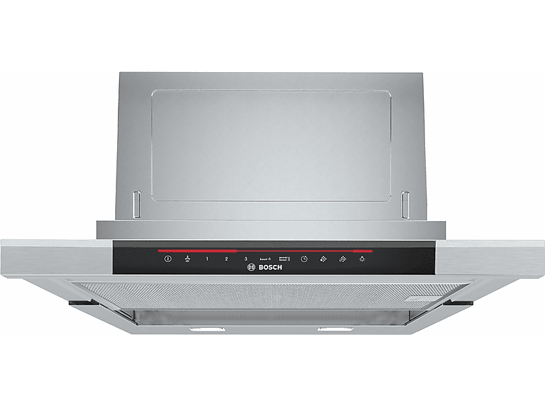 Campana telescopica - Bosch DFS067K51, 5 velocidades, 717 m³/h, 598 mm, Acero inoxidable