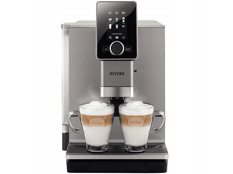 Máquina espresso - Nivona NICR 930, 15 bar, 1465 W, 1 l, 2 tazas, Cromo, Titanio
