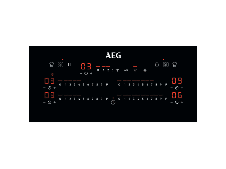 Placa de inducción - AEG CCE84779CB, 4 zonas, 780 mm, Negro