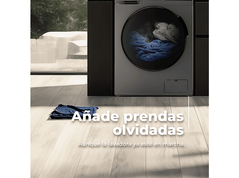 Lavadora secadora - Evvo Nova 8/6X, 1350 rpm, 13 programas, Inox