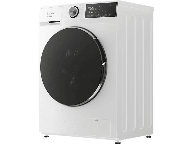 Lavadora secadora - Evvo Nova 8/6, 1350 rpm, 13 programas, Blanco