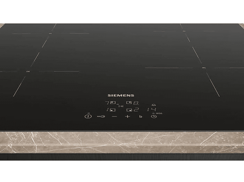 Placa de inducción - Siemens EU611BEB5E, 4 zonas, 592 mm, Negro