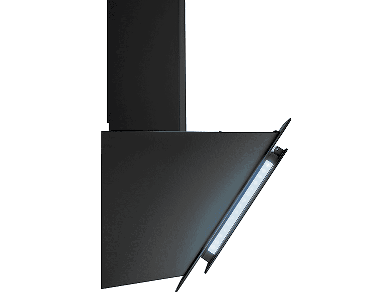 Campana decorativa - Bomann DU 7603 G, 3 velocidades, 607 m³/h, 600 mm, Negro