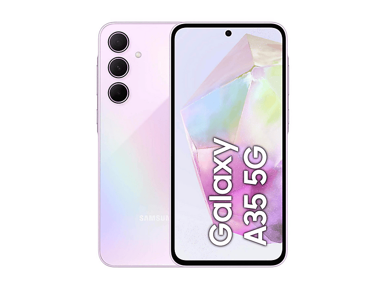 Smartphone - Samsung Galaxy A35 5G, Violeta, Móvil Android, 128 GB, 6 GB RAM, 6,6 " Super AMOLED, Gorilla Glass Victus+, 120 Hz, Exynos 1380 (5 nm)