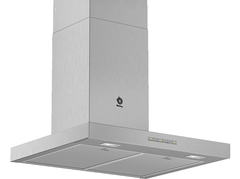 Campana decorativa - Balay 3BC067EX, 450 m³/h, Control electrónico, iluminación LED, 60 cm, Inox