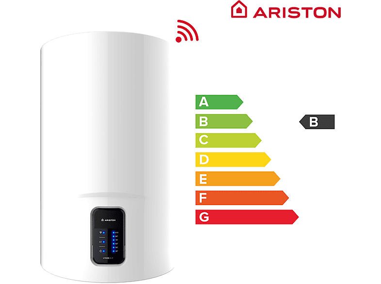 Termo Eléctrico - Ariston LYDOS WIFI 100 V 1.5K EU + INSTAFIX, 100 l, Blanco